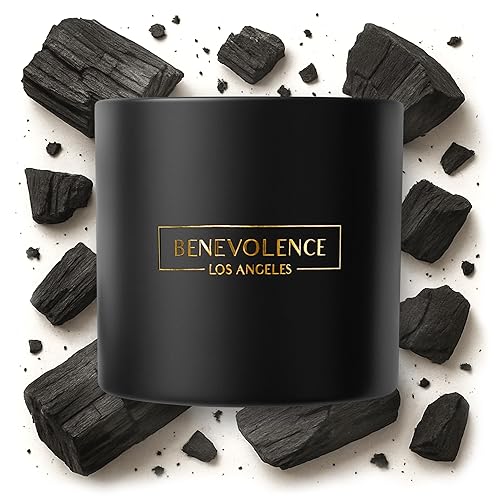 Benevolence LA Charcoal Candle Scented Candle  14.5 oz Scented Candles for Home  Natural Soy Candles Gifts for Women, Aromathera